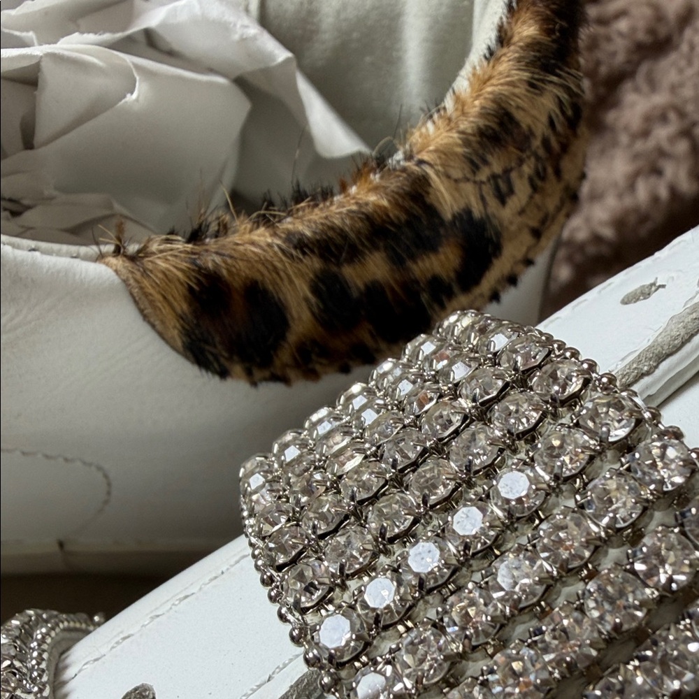 Golden Goose White Sneakers with Silver Accents - Picture 13 of 14